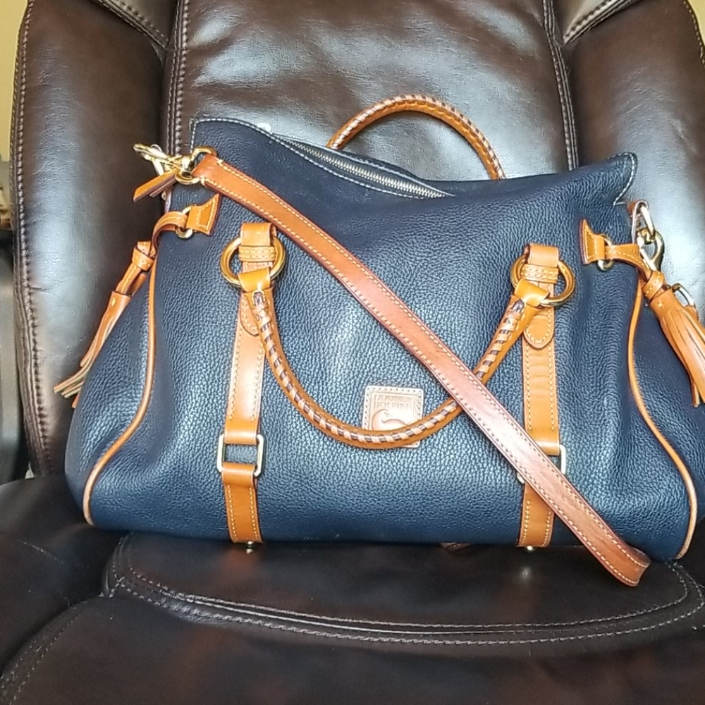 Dooney & Bourke Large Pebble Leather Satchel